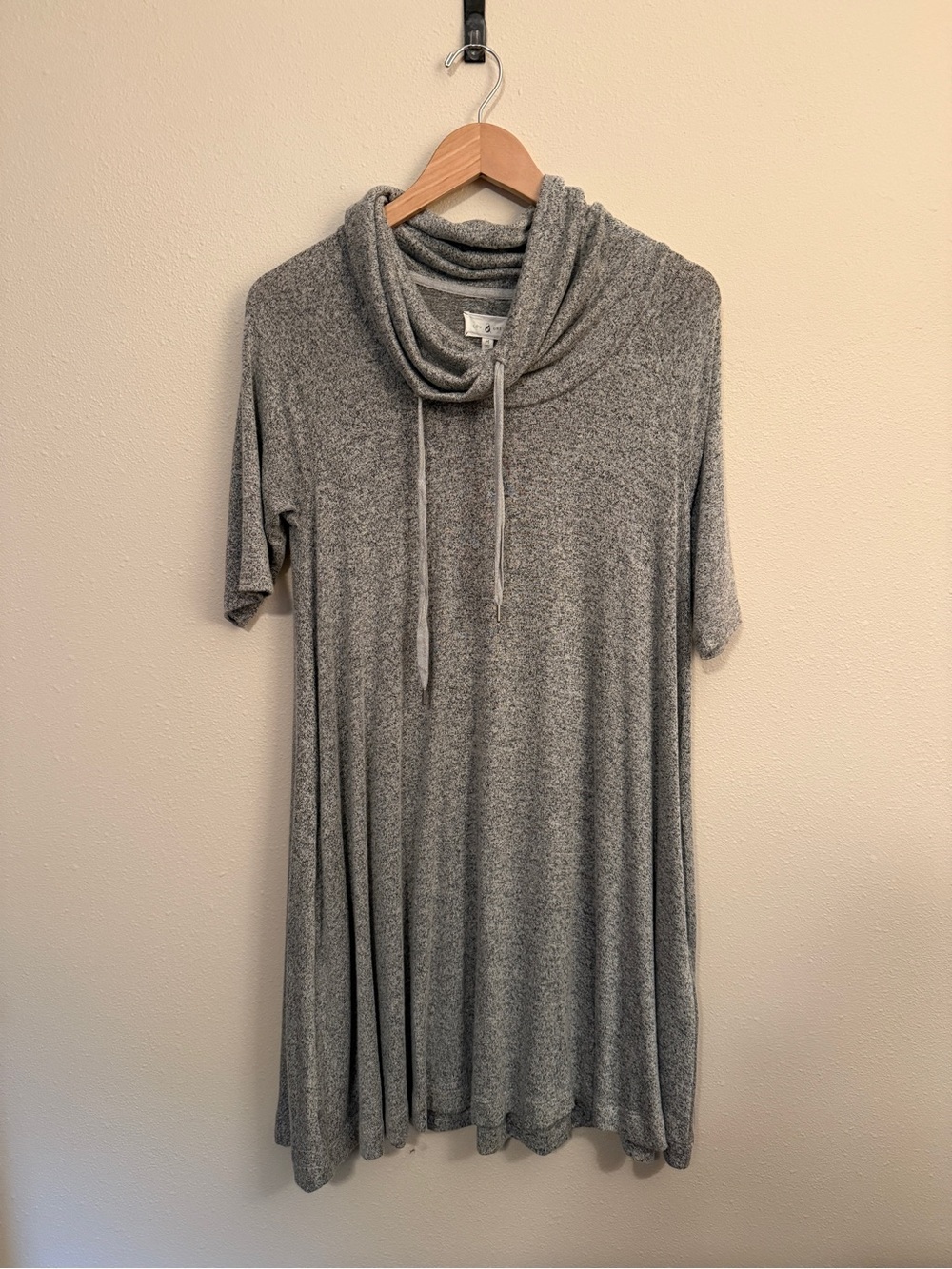 Lou & Grey Heather Gray Cowl Neck Swing Tunic